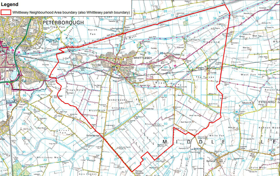 Whittlesey Charity map outlining local community support and charity initiatives in Whittlesey, Cambridgeshire.